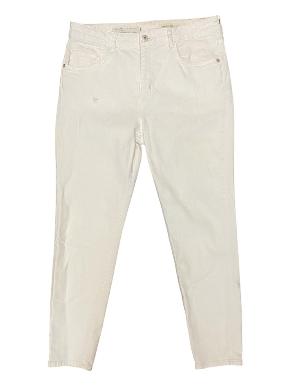 White High-Rise Skinny Jeans